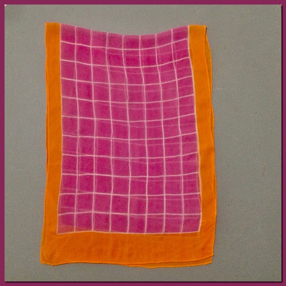 Bright Grid Scarf_058 - Picture 7 of 7